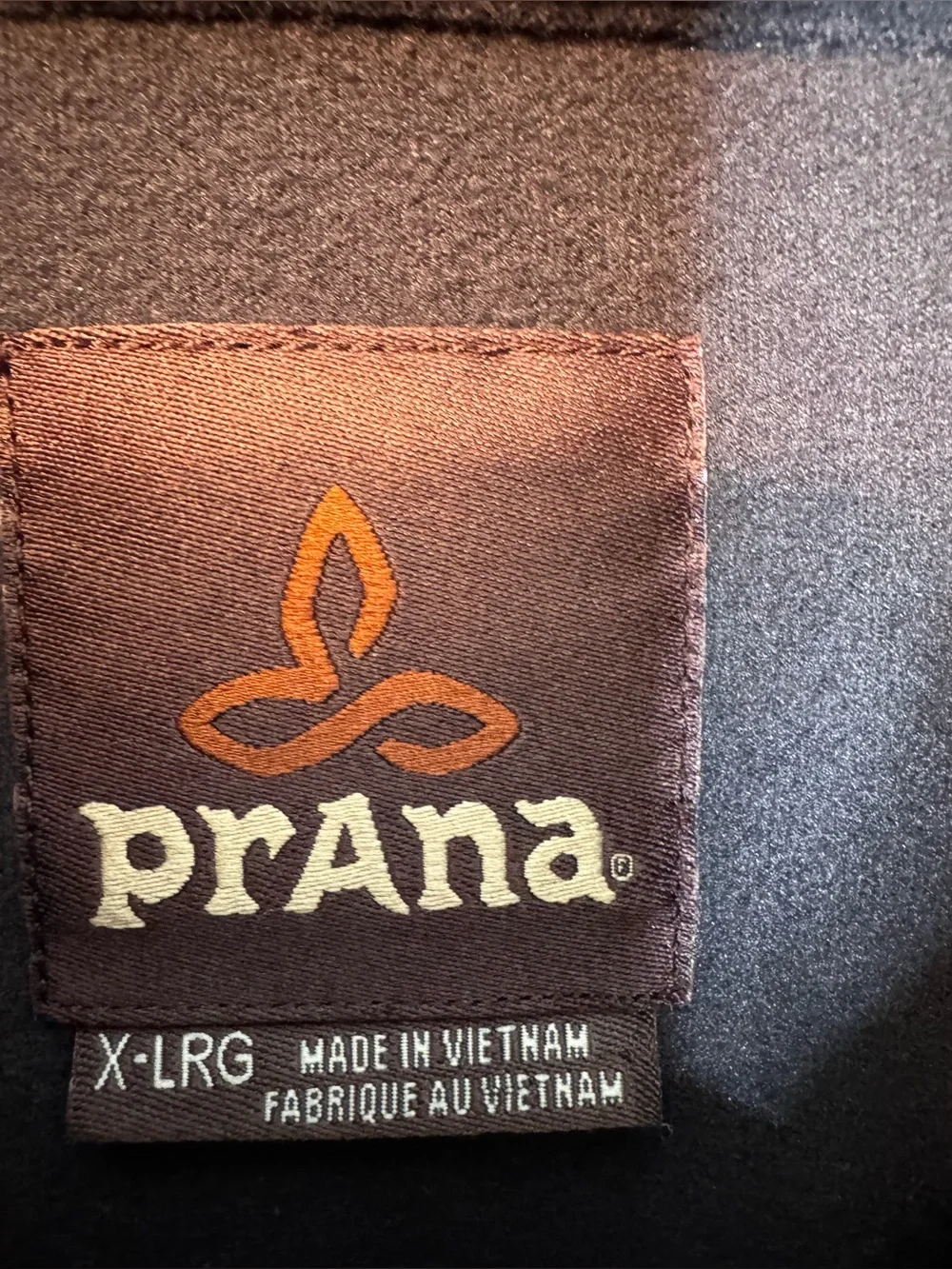 Prana Men's Full Zip Sweater Jacket size XL brown textured wool blend, pockets